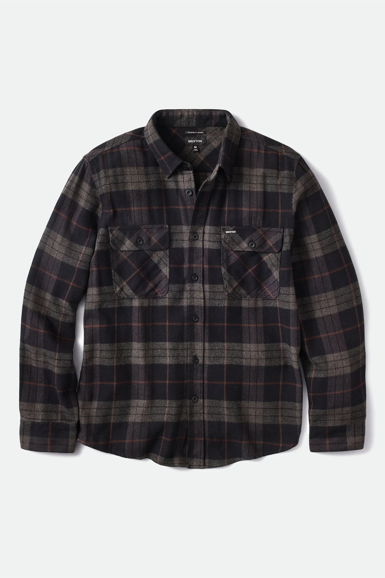 BOWERY L/S FLANNEL CHEMISE NOIRE